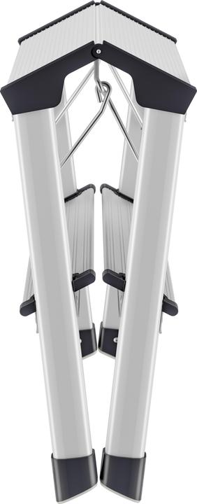 Actual product image Hailo D60 StandardLine, aluminium stepladder, 2x2 steps (Stile, 49 cm)