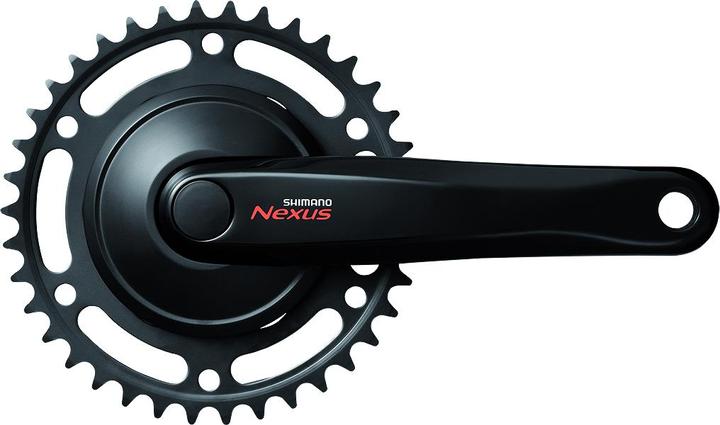 Actual product image Shimano NEXUS FC-C6000 crankset 33 teeth black (170 mm)