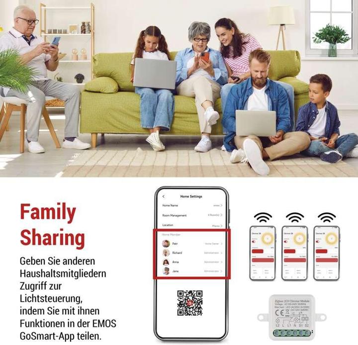 Actual product image Emos GoSmart dimming module IP-2111DZ, ZigBee, 2-channel (Dimming actuator)