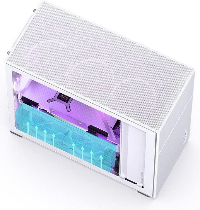 Actual product image Jonsbo D41 MESH White (mATX, DTX, Mini-ITX, ATX)