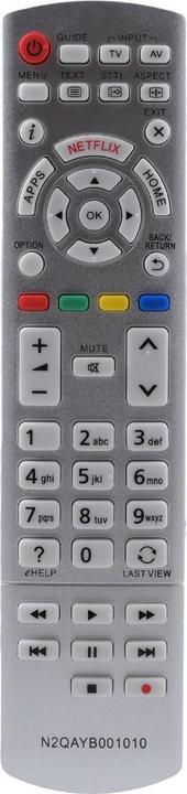 Produktbild Azurano Fernbedienung für PANASONIC N2QAYB001010 (Gerätespezifische Fernbedienung, Infrarot)