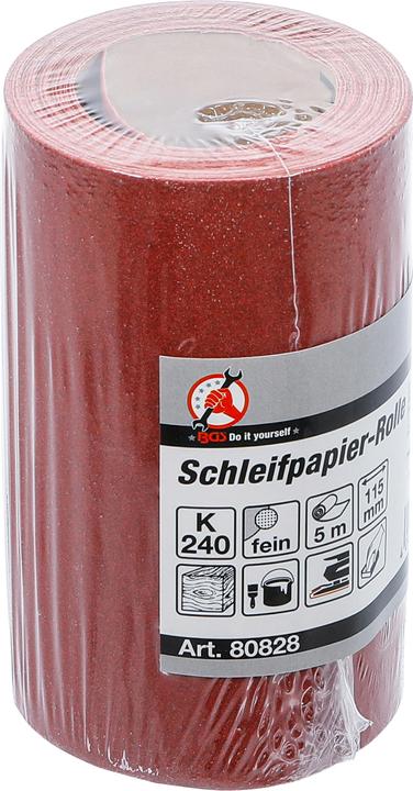 Actual product image BGS Abrasive Paper Roll 115 mm x 5m Grit 240 (240)