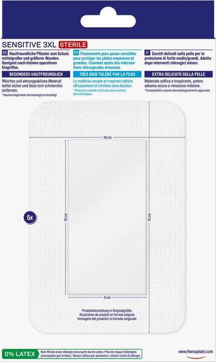Produktbild Hansaplast Wundpflaster Sensitive (5 x)