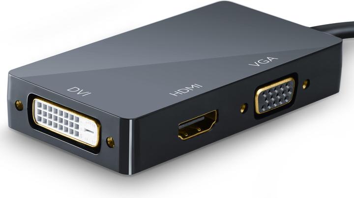 Image du produit CSL Câble adaptateur mini DisplayPort vers HDMI + DVI + VGA (HDMI, DVI, VGA, 16 cm)