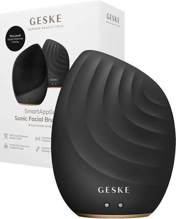 Actual product image Konjac Sponge Soniczna szczoteczka do czyszczenia twarzy 5w1 Geske z Aplikacja (szary)