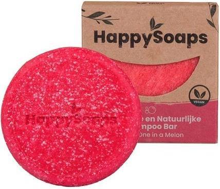 Happy Soaps You're One in a Melon 70g Solid Shampoo Bar Vegan 100% Plastic-Free Handmade in EU for a Better Envi (Festes Shampoo)