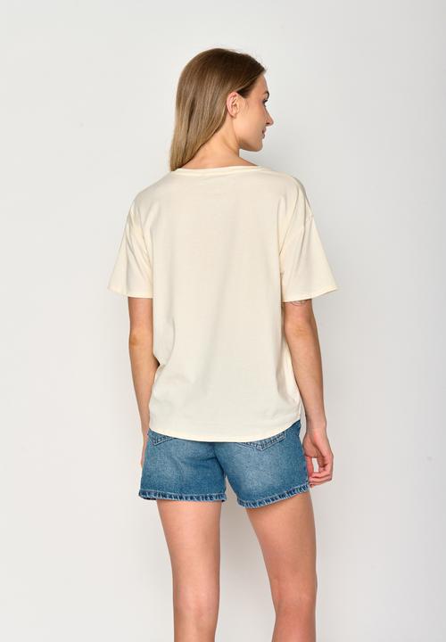Actual product image Greenbomb Women's Nature Deer River Feel T-Shirt (L)