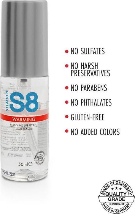 Actual product image Stimul8 S8 WB Warming Lube 50ml (50 ml)