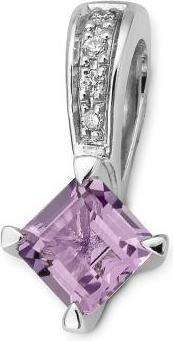 Breuning ANHÄNGER - E.AMETHYST/Brill. 0,019 Ct. H/si (585, - Gold)