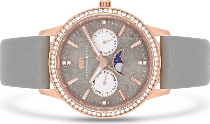 Image du produit Multifonctions Amidala en cuir véritable or rose - 34096 (Montre analogique, 38 mm)