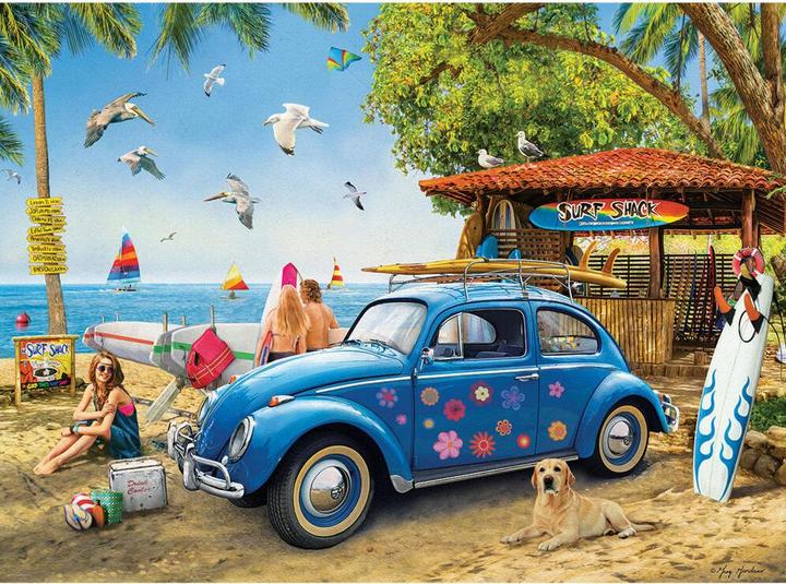 Actual product image Eurographics VW Beetle Surf Shack (1000 pieces)