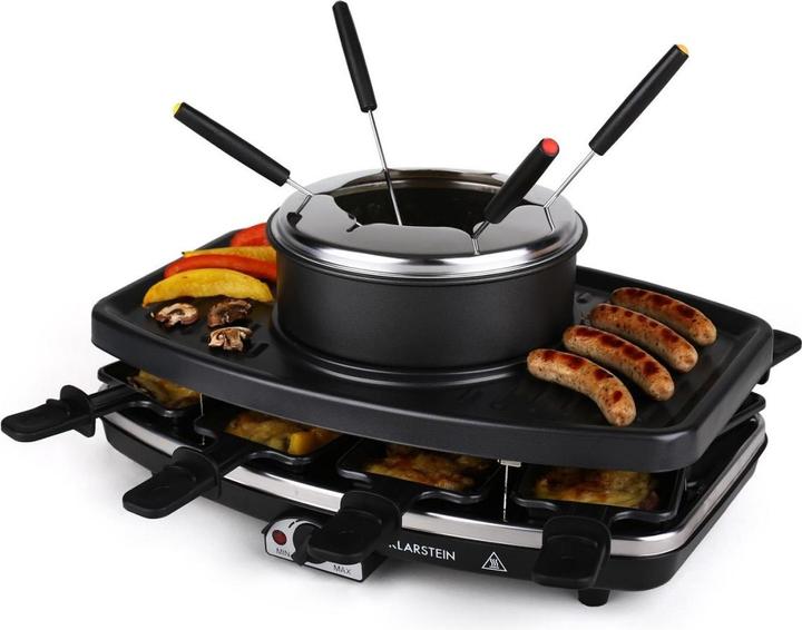 Immagine prodotto Klarstein Entrecote raclette grillFondue, piastra in pietra naturale, per 8 persone