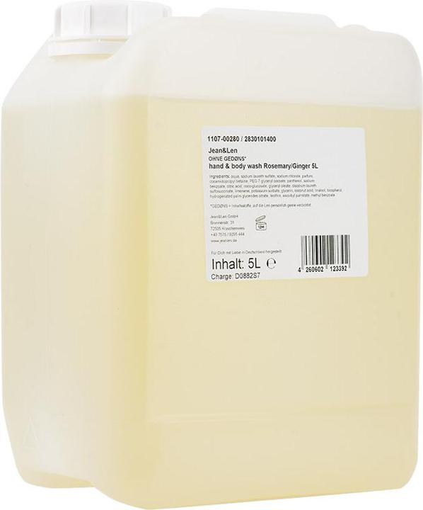 Immagine prodotto Jean & Len Sapone per le mani al rosmarino e zenzero, 5L (Sapone liquido, 5000 ml)