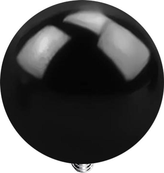 Star Piercing Dermal Anchor Kugel schwarz (ohne Messing, Titan G23)