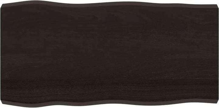 Actual product image VidaXL Tischplatte 100x50x6 cm Massivholz Eiche Behandelt (100 x 50 x 6 cm)
