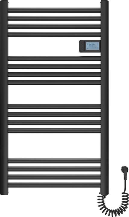 Actual product image Emke Bathroom Radiator Towel Rail Adjustable Temperature Control 96x54cm Black 500W (500 W)