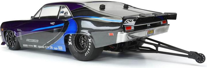Actual product image Pro-Line Body 1969 Chevrolet Nova Clear for Slash 2WD Drag Car