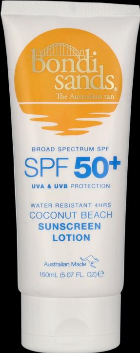 Immagine prodotto Bondi Sands SPF50+ lozione solare da spiaggia al cocco resistente all'acqua per 4 ore 1 (Latte solare, SPF 50+, 150 ml)