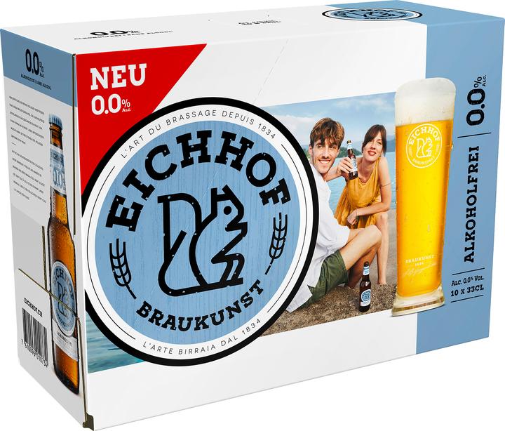 Image du produit Eichhof Bière sans alcool (10 x 33 cl)