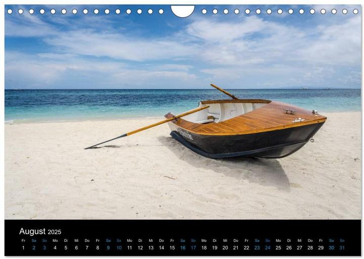Image du produit Philippinen Foto Wandkalender 2025 (Wandkalender 2025 DIN A4 quer), Monatskalender (A4, Allemand)