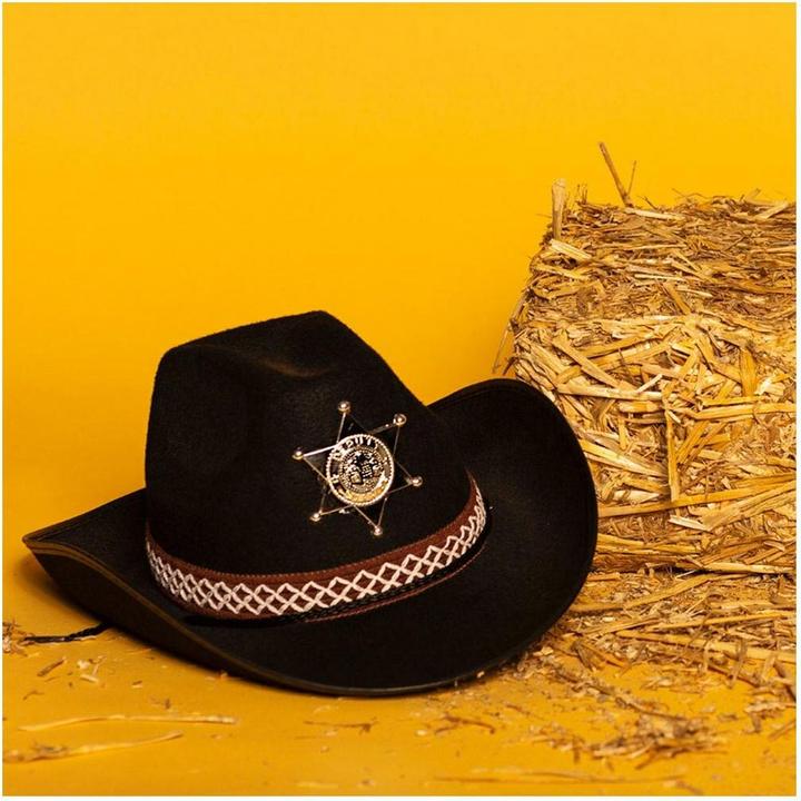 Image du produit Boland Chapeau de shérif pour enfants noir