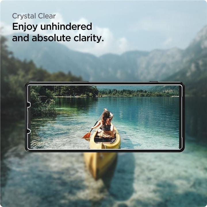 Produktbild Spigen GEHÄRTETES GLAS ALM GLAS.TR 2ER-PACK SONY XPERIA 5 V KLAR (2 Stück, Sony Xperia 5 V)