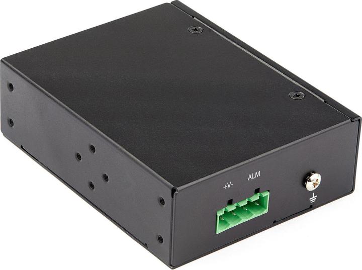 Actual product image StarTech PoE + Industrial Media Converter 60W - Media converter fiber optic copper - singlemode-/ (Media converter)