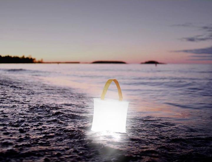 Actual product image Calima CAMPING EQUIPMENT LED Solar Camping Lantern, inflatable