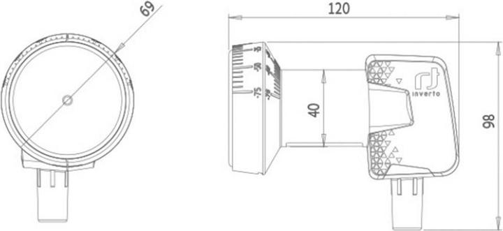 Produktbild inverto Home Pro Single (Single LNB, 40mm)