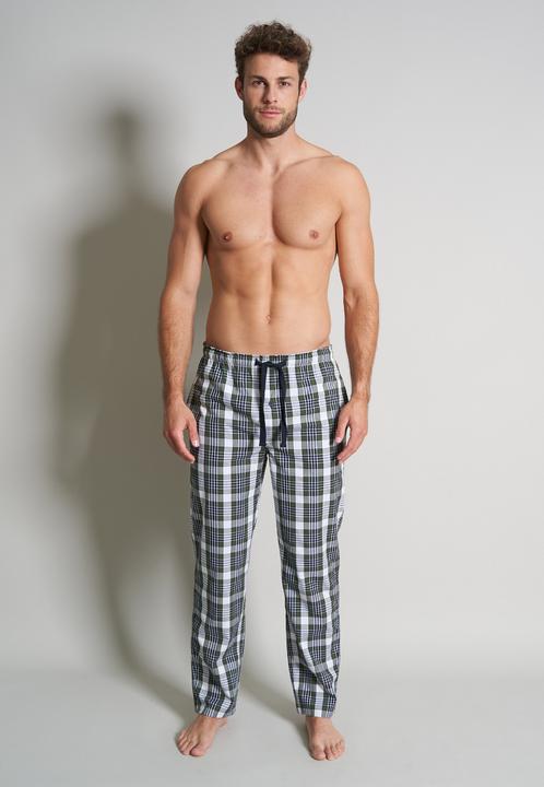 Produktbild Tom Tailor lange Herren Schlafhose Loungehose mit Eingriff Knopf Bindeband (52)