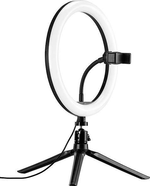 Image du produit Somikon Anneau lumineux professionnel à LED, Ø26 cm, dimmable, déclencheur à distance et support pour