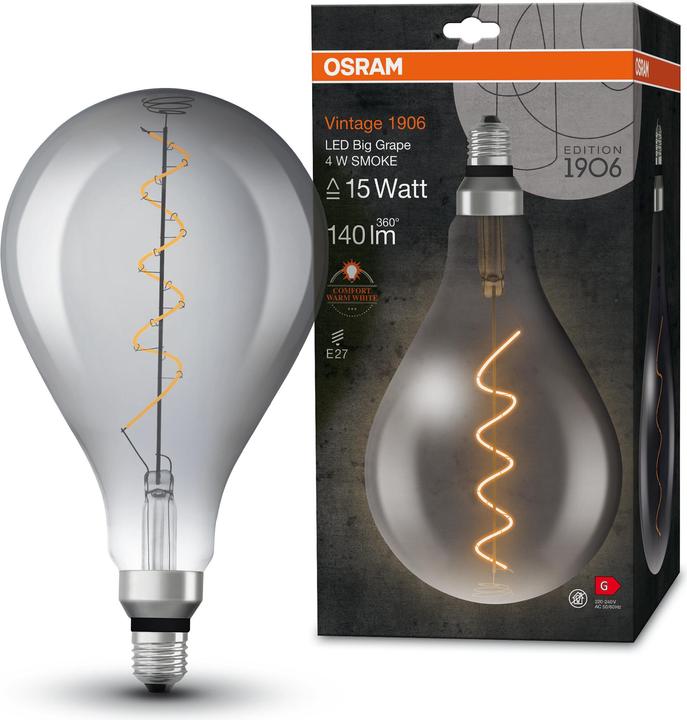 Produktbild Osram Vintage 1906 Led Classic A (E27, 5 W, 110 lm, 1 x, G)