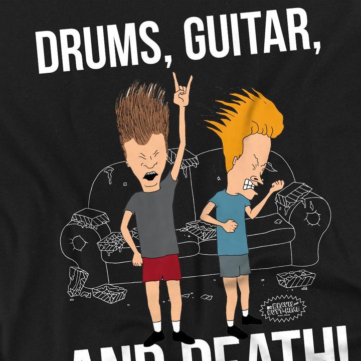 Immagine prodotto Universal Textiles Drums Guitar & Death Maglietta Uomo (4XL)