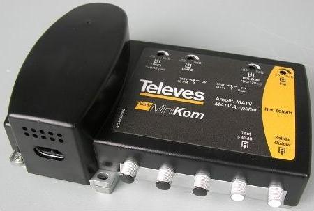 Image du produit Televes Amplificateur MVN 437 4 entrées 37/27dB (Câble d'antenne)