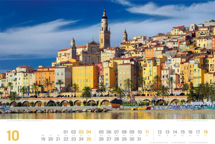 Actual product image Provence - von der Cote dAzur bis in die Alpen - ReiseLust Kalender 2026 (45 x 33 cm, German)