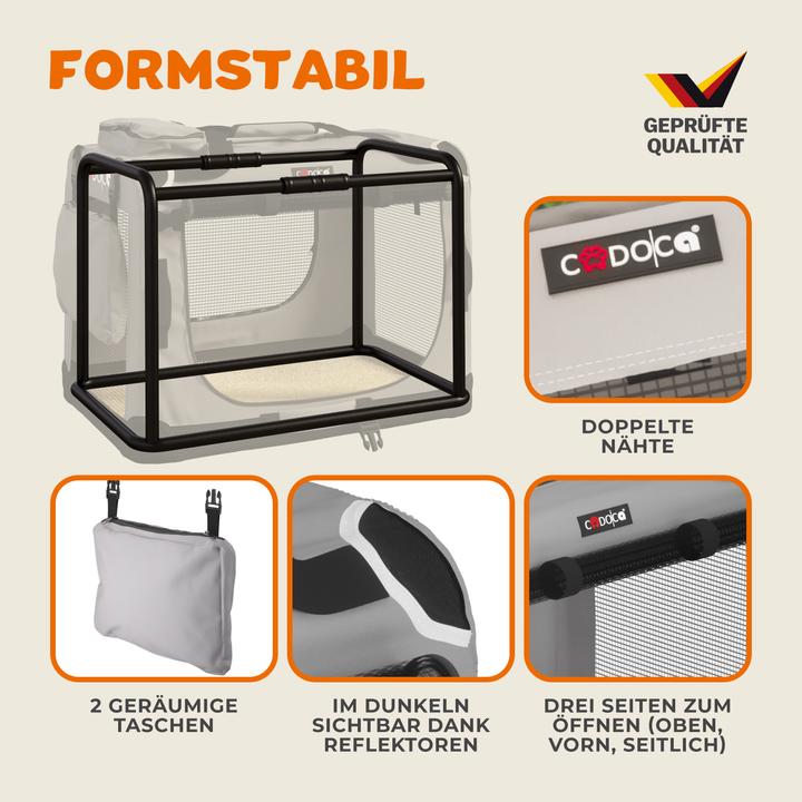 Produktbild Cadoca Hundetransportbox (Hund, Atmungsaktiv)