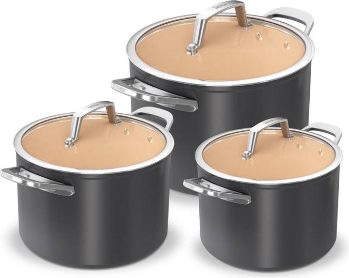 Actual product image Ninja CW93000EN Premium ceramic pot set (24 cm, Pan set + pot set, Aluminium)