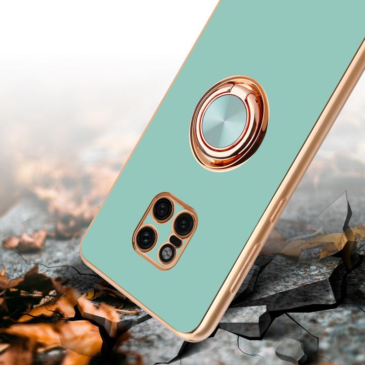 Actual product image Cadorabo Case for Huawei MATE 20 PRO in TPU with camera protection and ring LM089 Style (Mate 20 Pro)