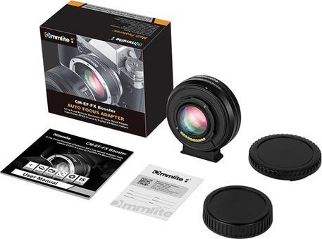 Actual product image Commlite CM-EF-FX Booster Canon EF/EF-S to Fujifilm FX (Teleconverter, Canon EF)