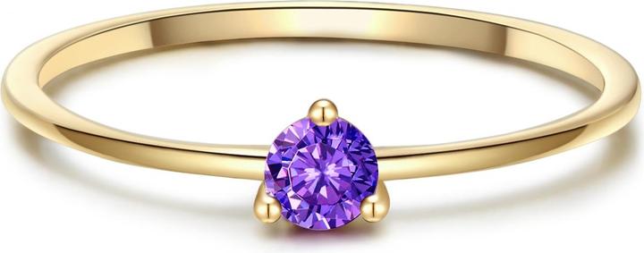 Actual product image Glanzstücke München Ladies Sterling Silver Cubic Zirconia Yellow Gold - 26587 (58, 925 Silver)