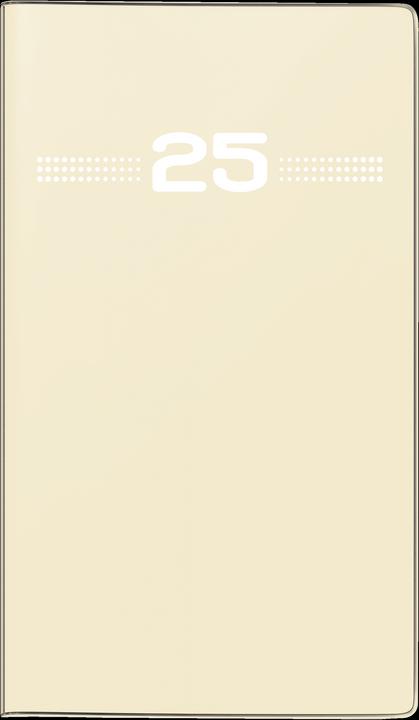 Immagine prodotto Rido Calendario tascabile mini planner d15 8,7x15,3cm 1 mese/2 pagine plastica sabbia 2025 (Tedesco)
