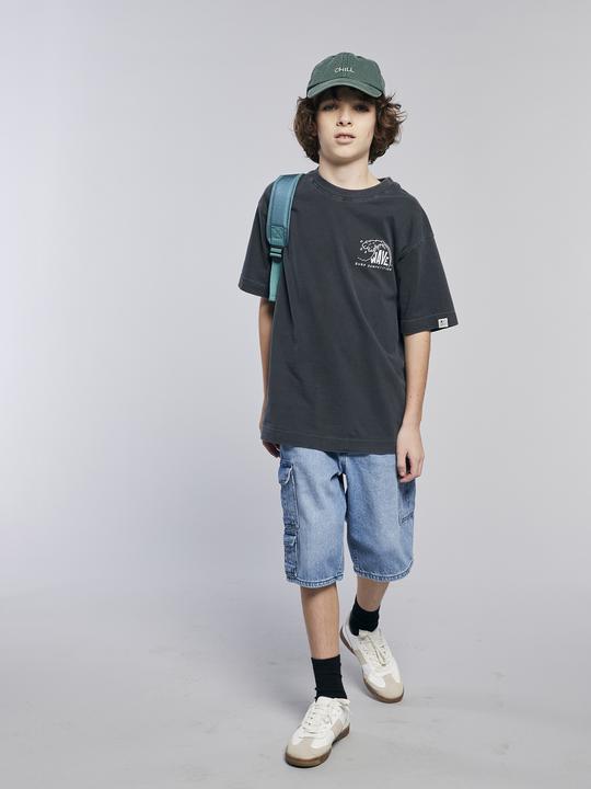 Immagine prodotto Jonen Camicia oversize da ragazzo con stampe e cotone riciclato (128)