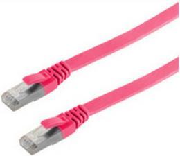 Image du produit Shiverpeaks Câble de raccordement RJ45 S/FTP PIMFCat.7 raw cable magenta 5.0m (S/FTP, CAT7, 5 m)