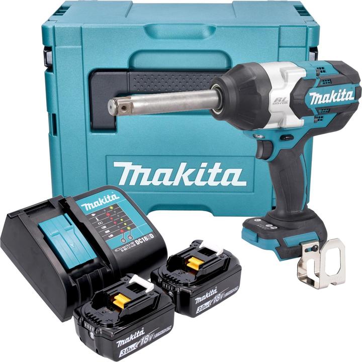 Produktbild Makita DTW 1005 SFJ Akku Schlagschrauber 18 V 1360 Nm 3/4" Brushless + 2x Akku 3,0 Ah + Ladegerät + (Batteriebetrieb)