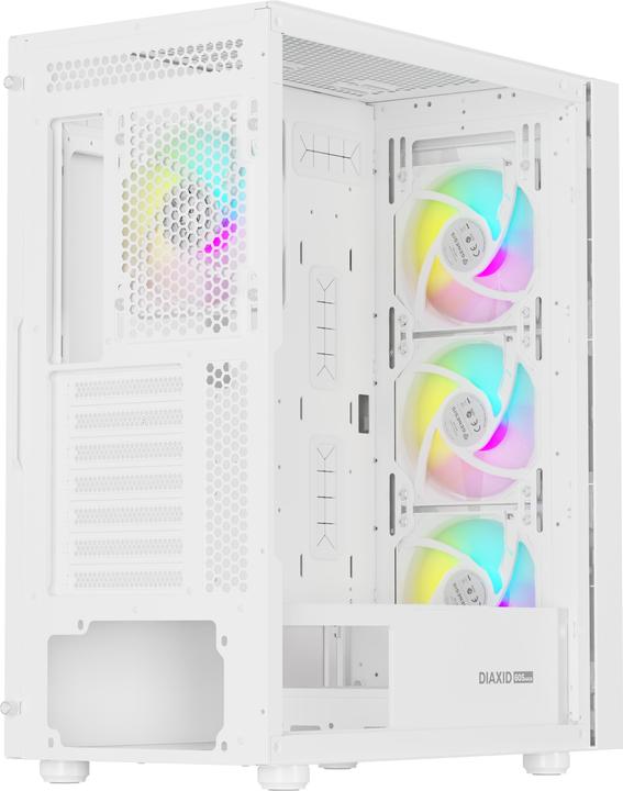 Actual product image Genesis Obudowa Diaxid 605 ARGB biała (NPC-2173) (mATX, ATX, Mini-ATX)