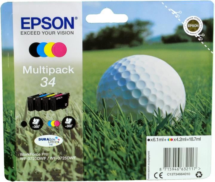 Image du produit Epson 34 DuraBrite Ultra Multipack (M, CF, C, Y)