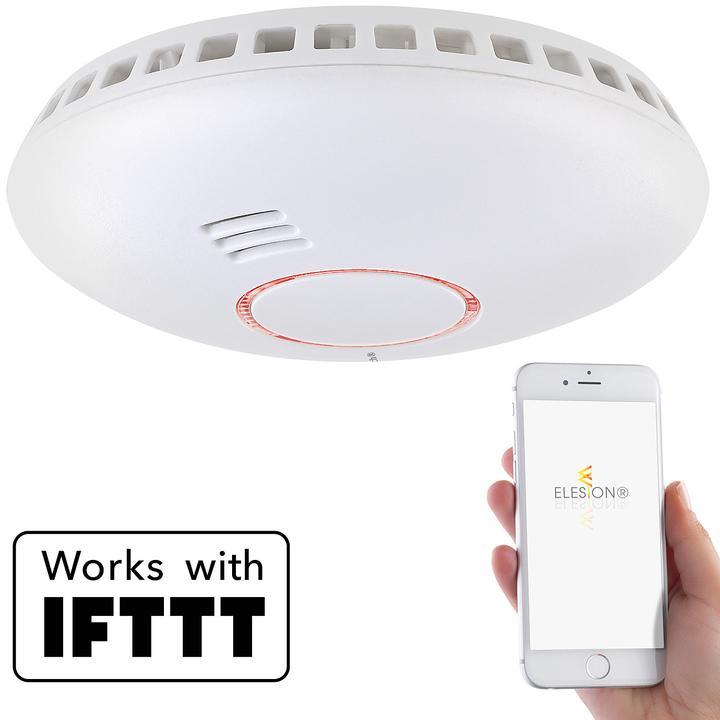 Produktbild VisorTech WLAN-Rauch- & Hitzemelder, weltweite App-Benachrichtigung