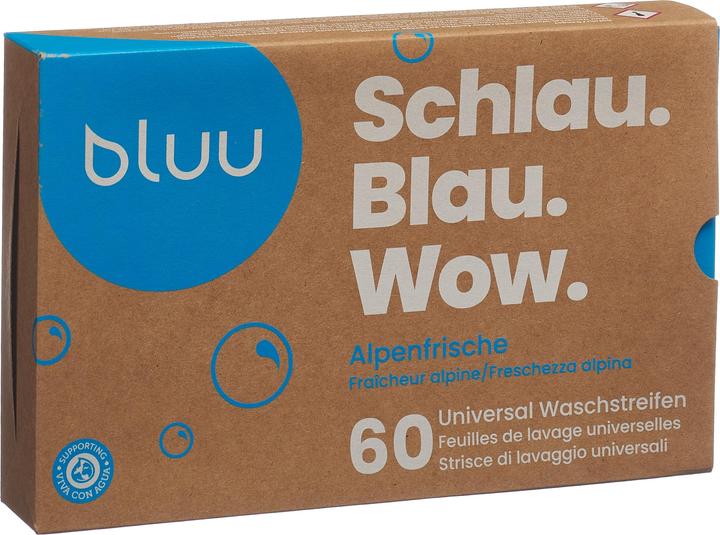 Actual product image bluu Universal washing strips (60 Washing cycles, Washcloths)