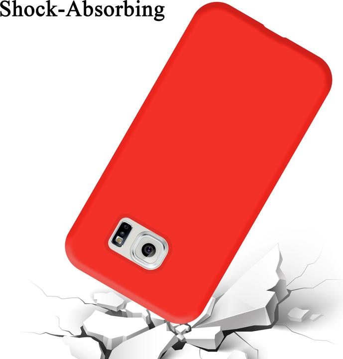 Actual product image Cadorabo TPU Liquid Silicone Case Cover (Samsung Galaxy S6 Edge)