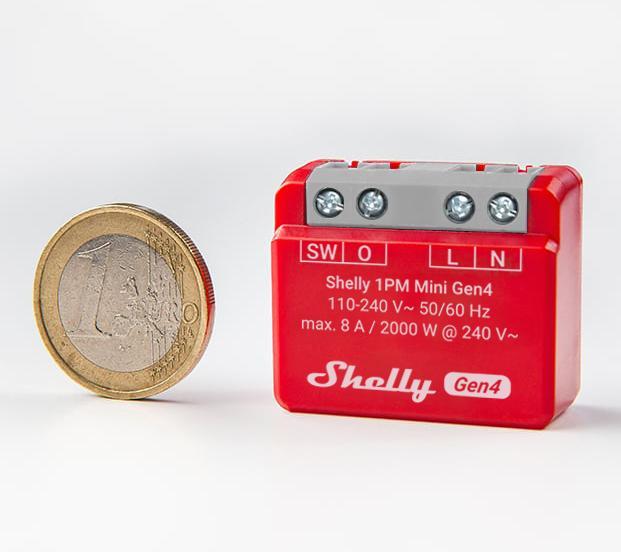 Produktbild Shelly 1PM Mini Gen4 (Schaltaktor)
